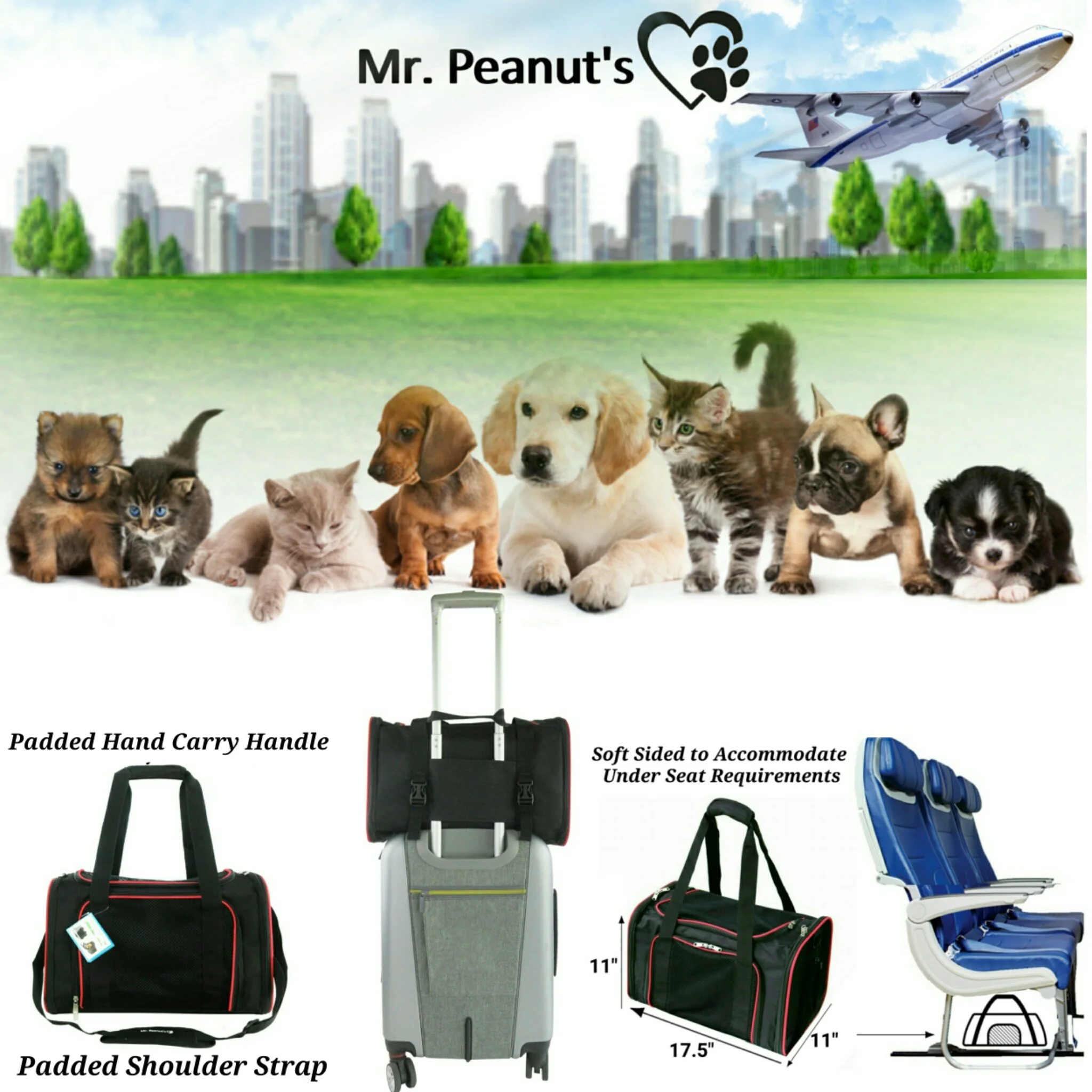 Mr. Peanut's Silver Series Airline Capable Soft Sided Pet Carrier - Image 6