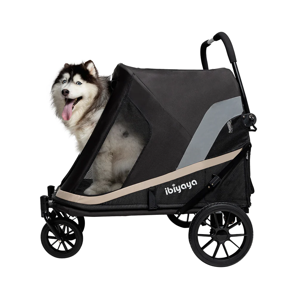 Ibiyaya Grand Cruiser Large Dog Stroller, 4-Wheel Foldable Big Dog Pram for Large Breeds, Senior & Injured Pets - PreOrder Only March 27 Shipping - Image 12