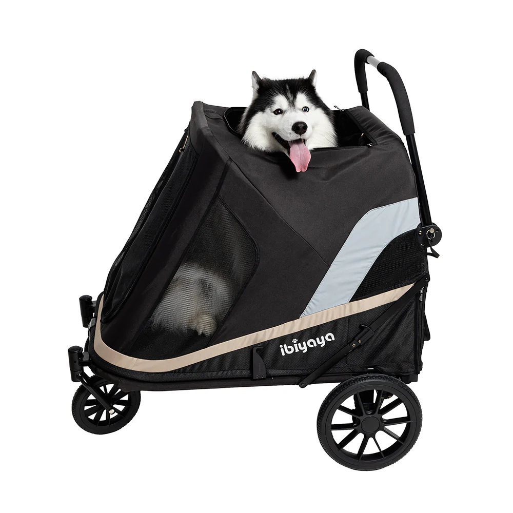 Ibiyaya Grand Cruiser Large Dog Stroller, 4-Wheel Foldable Big Dog Pram for Large Breeds, Senior & Injured Pets - PreOrder Only March 27 Shipping - Image 14