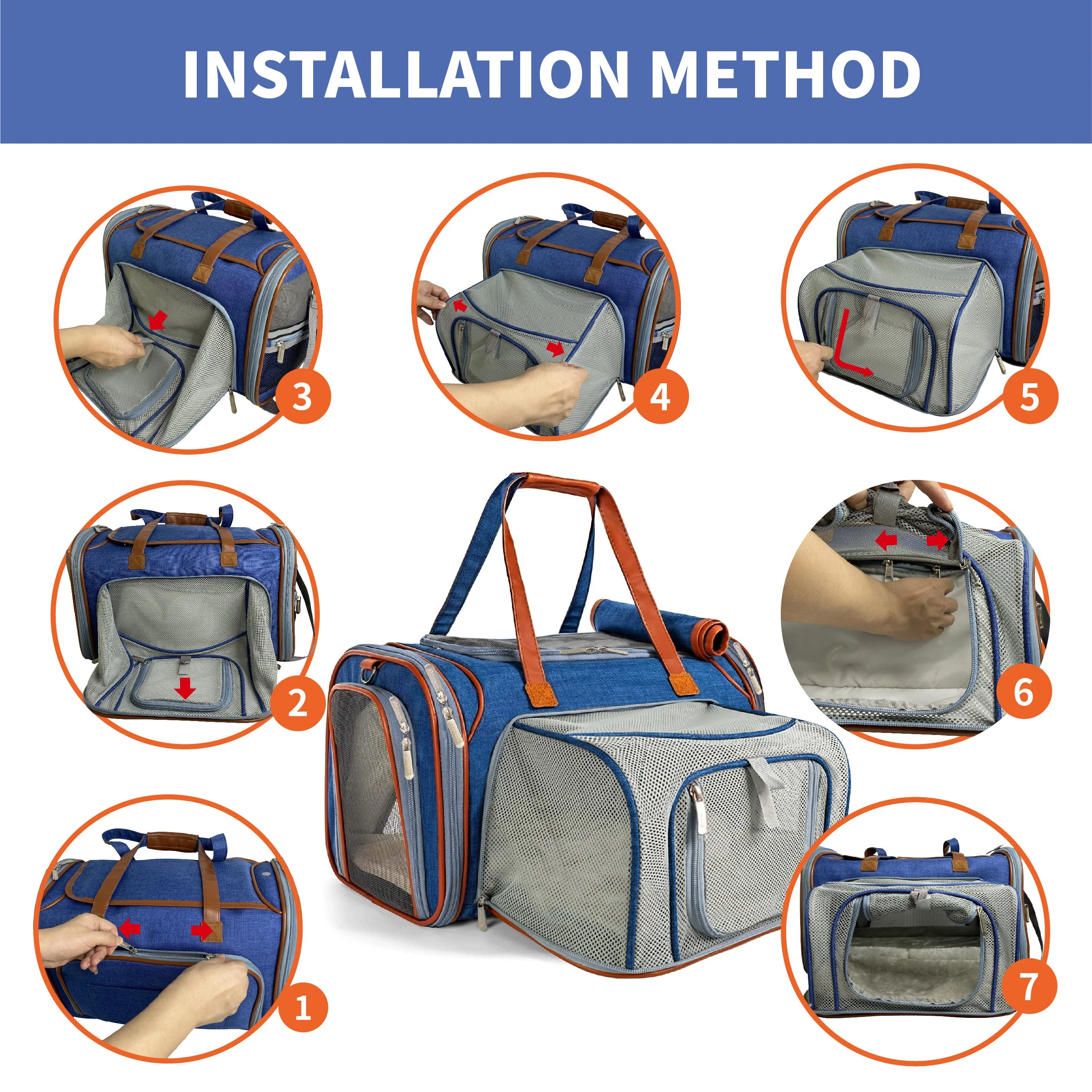 Mr. Peanut's Gold Series Mini Size Airline Compliant Expandable Pet Carrier - Image 12