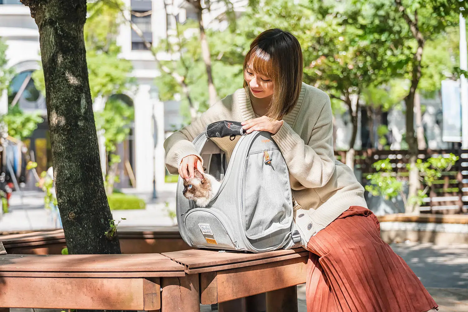 Ibiyaya Adventure Cat/Bunny/Puppy Carrier Backpack with Window, Large Airline Approved Cat Bag for Hiking & Travel. Best for both Kitten & Fat Cat - PreOrder Only - Image 7