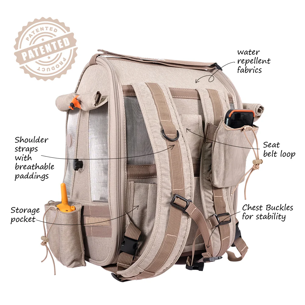 Ibiyaya BirdTricks TrackPack for Birds, Patented Bird Carrier Backpack with Perch, Airline Approved  - PreOrders Only - Image 5