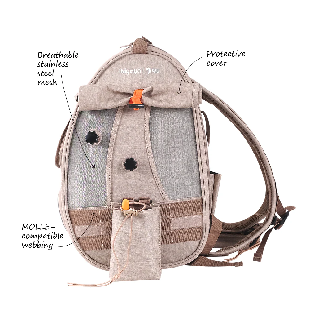 Ibiyaya BirdTricks TrackPack for Birds, Patented Bird Carrier Backpack with Perch, Airline Approved  - PreOrders Only - Image 6