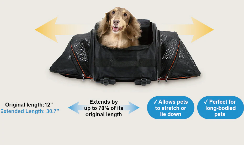 Ibiyaya JetPaw: 3-in-One Pet Stroller with Removable Airline-Approved Carrier Expandable Rolling Pet Carrier-Backpack for Dogs & Cats - Image 11