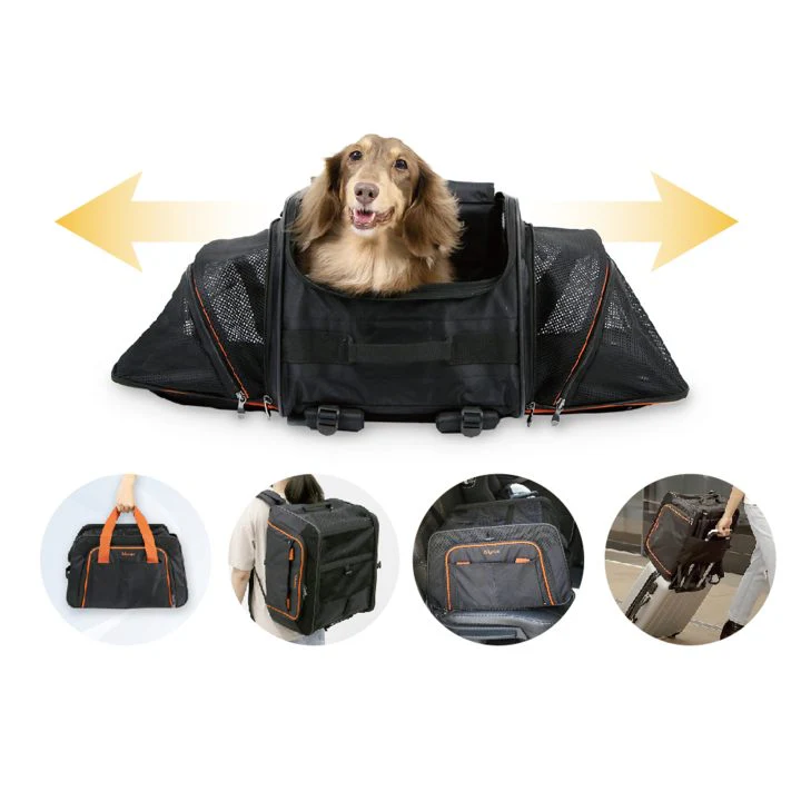 Ibiyaya JetPaw: 3-in-One Pet Stroller with Removable Airline-Approved Carrier Expandable Rolling Pet Carrier-Backpack for Dogs & Cats - Image 3