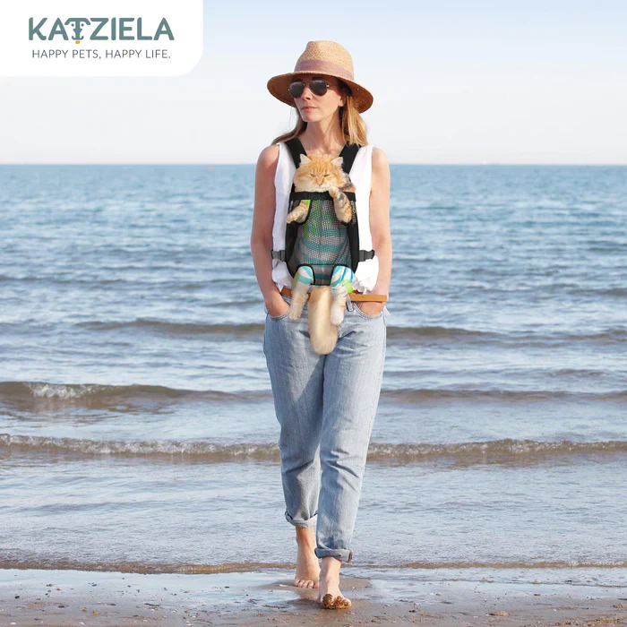 Katziela Kangaroo Pouch Pet Carrier with Breathable Mesh - Image 7
