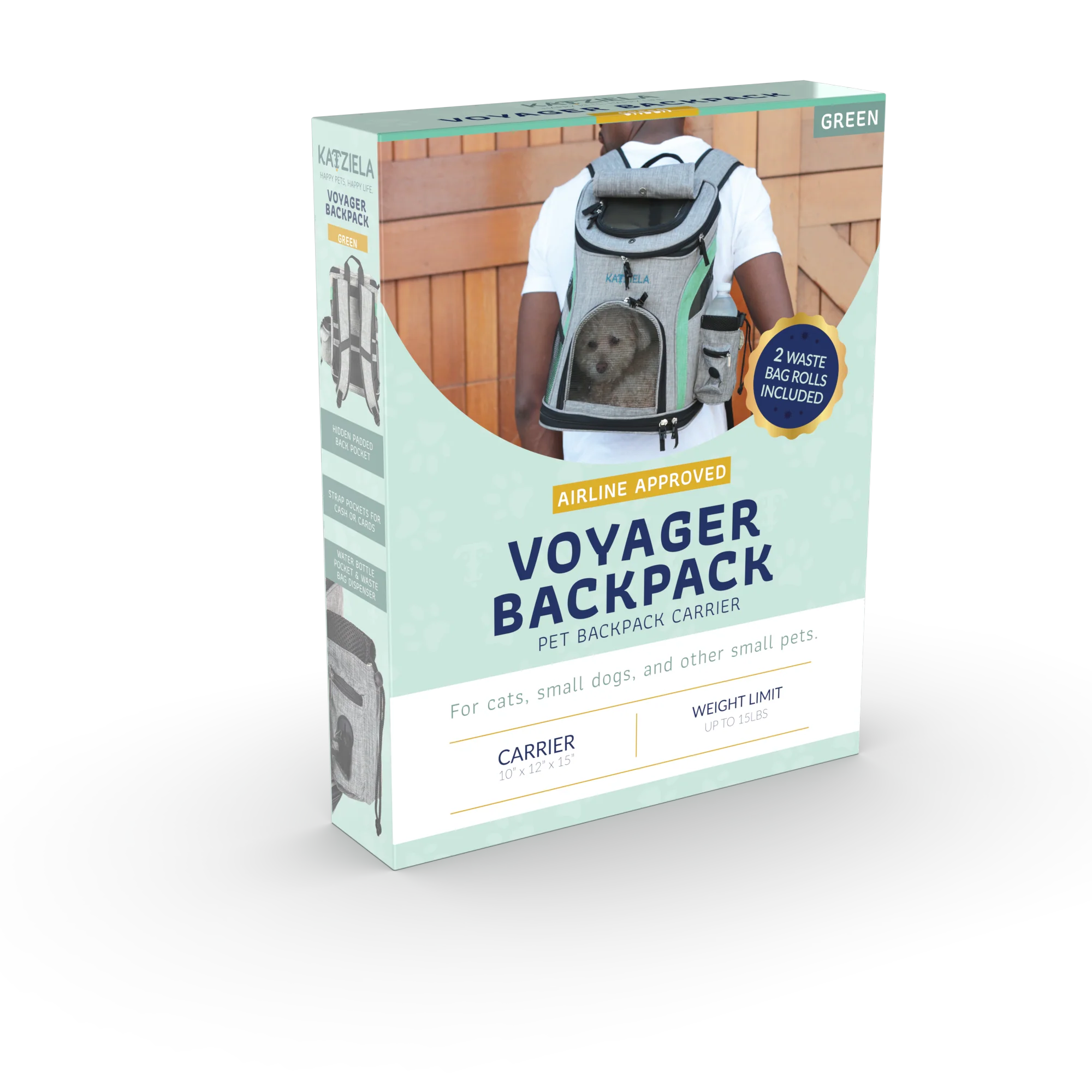 Katziela Voyager Airline Compliant Backpack For Dogs and Cats - Image 13