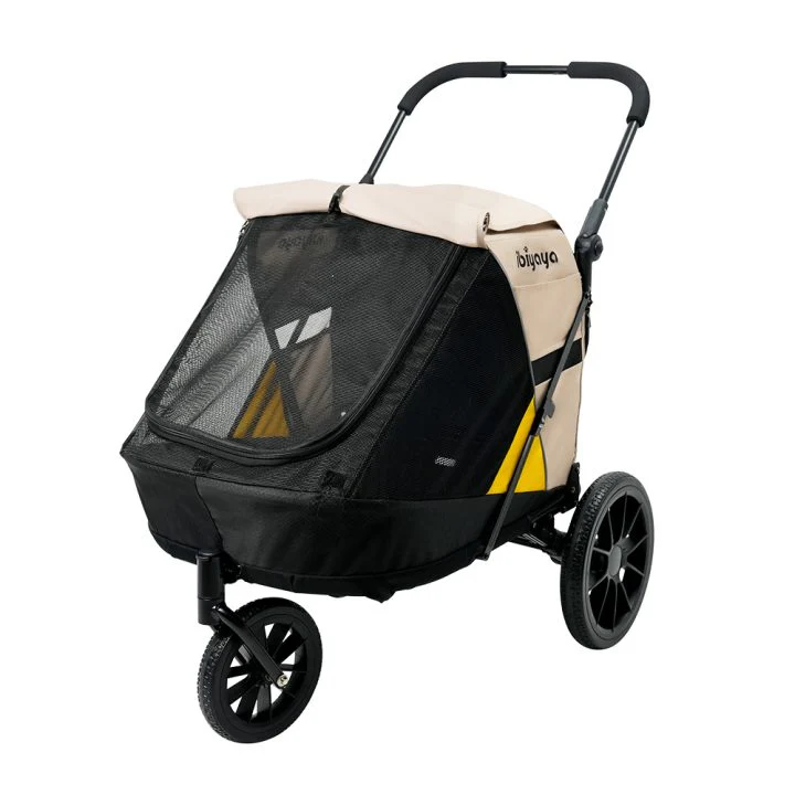 Ibiyaya Minika 3-in-1 Pet Stroller System with Foldable Dog Bicycle Trailer & Indoor-Outdoor Kennel - Image 10