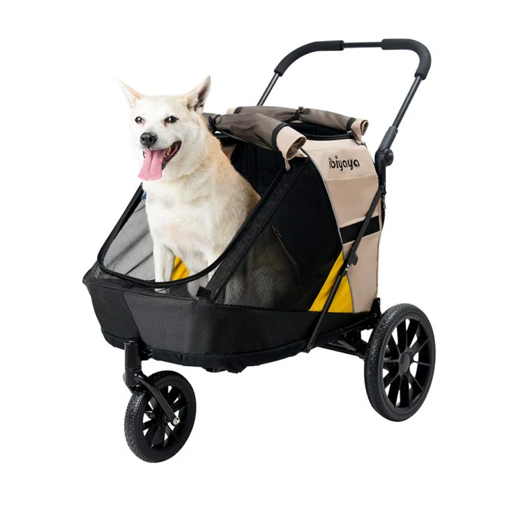 Ibiyaya Minika 3-in-1 Pet Stroller System with Foldable Dog Bicycle Trailer & Indoor-Outdoor Kennel - Image 8