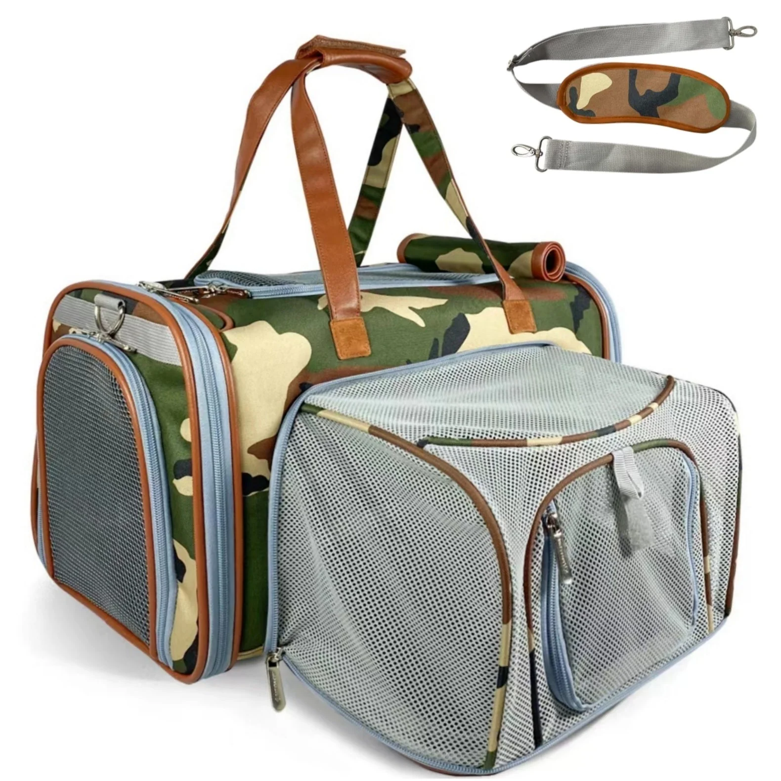 Mr. Peanut's Gold Series Standard Size Airline Compliant Expandable Pet Carrier - Prints Edition - Image 5