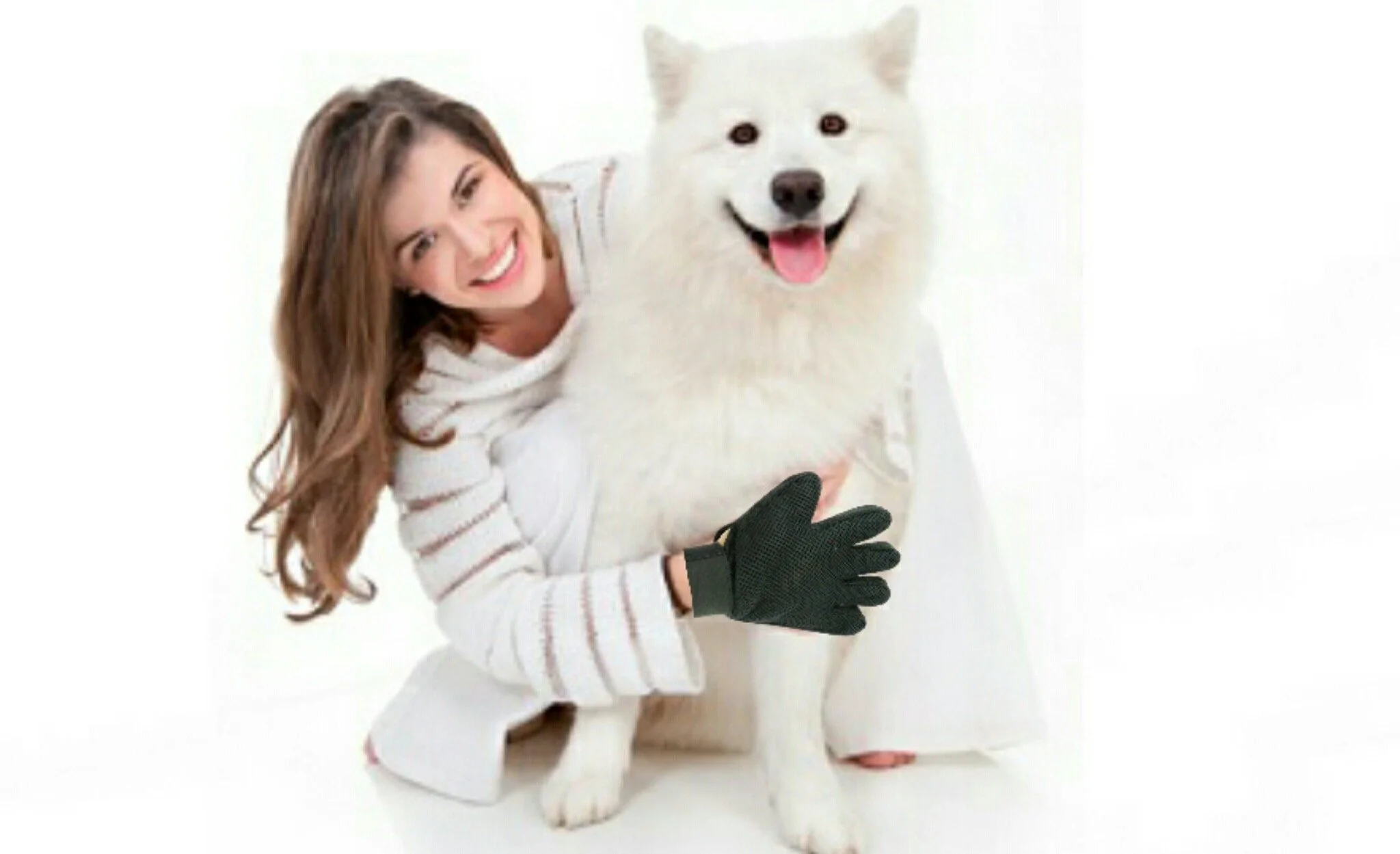 Mr. Peanut's 2 Pak HanD 259 Silicone Pins Pet Grooming Gloves - Image 13