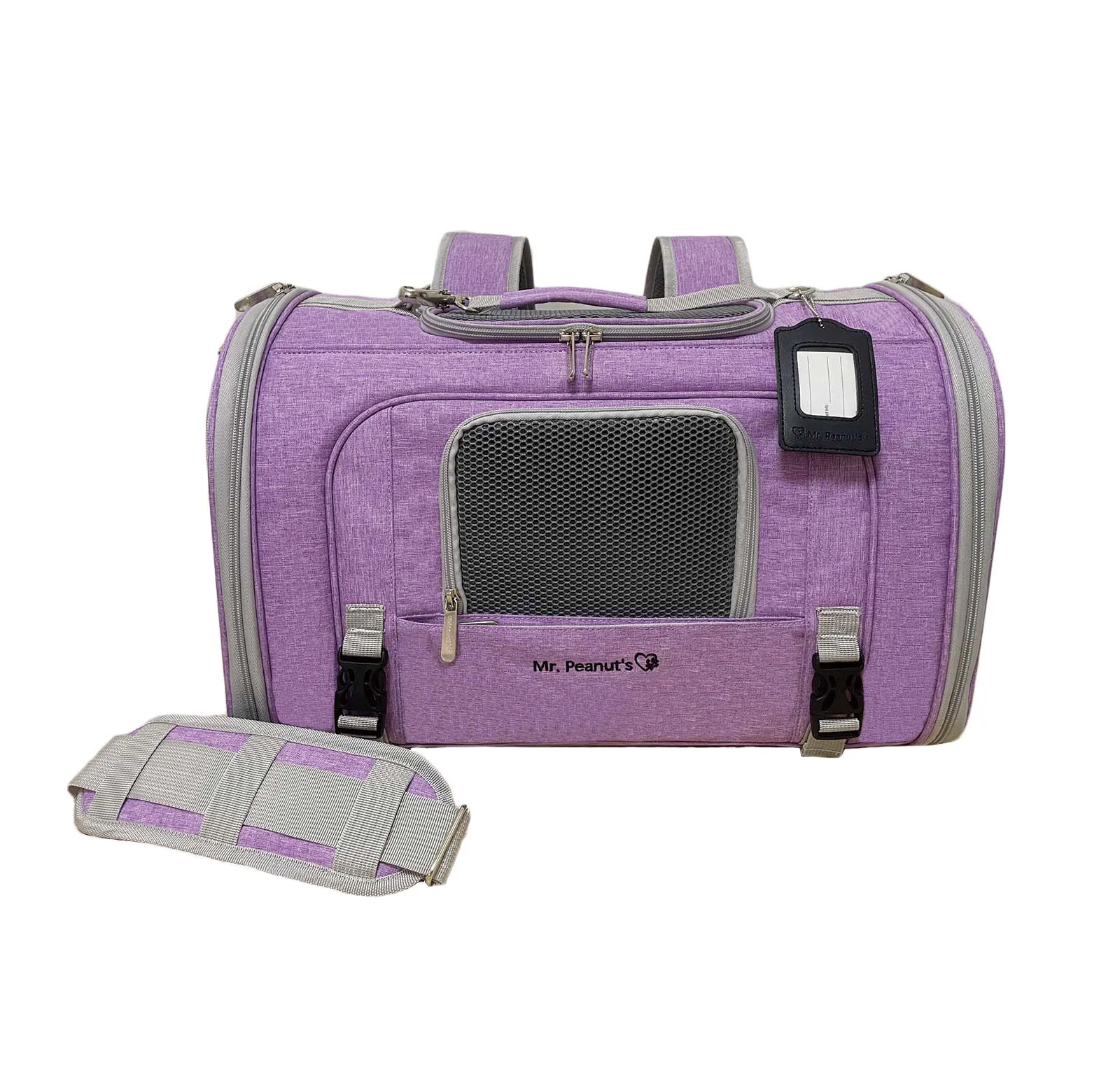 Mr. Peanut's Monterey Series Airline Compliant Horizontal Backpack Pet Carrier - Image 13