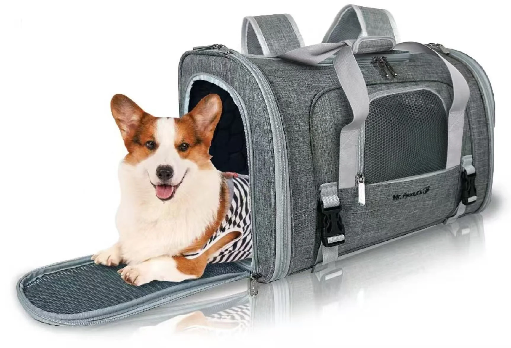 Mr. Peanut's Monterey Series Airline Compliant Horizontal Backpack Pet Carrier - Image 18