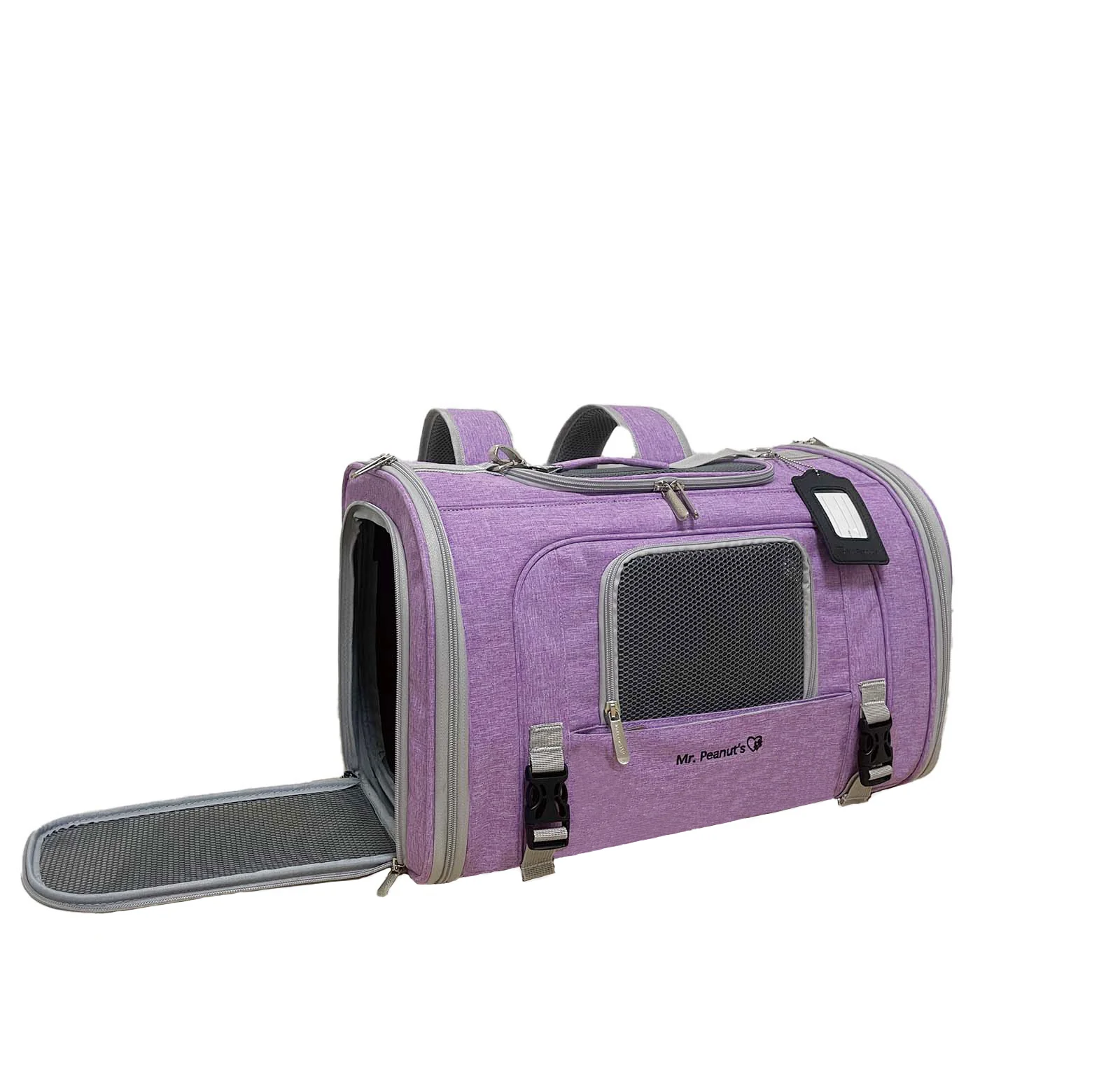 Mr. Peanut's Monterey Series Airline Compliant Horizontal Backpack Pet Carrier - Image 36