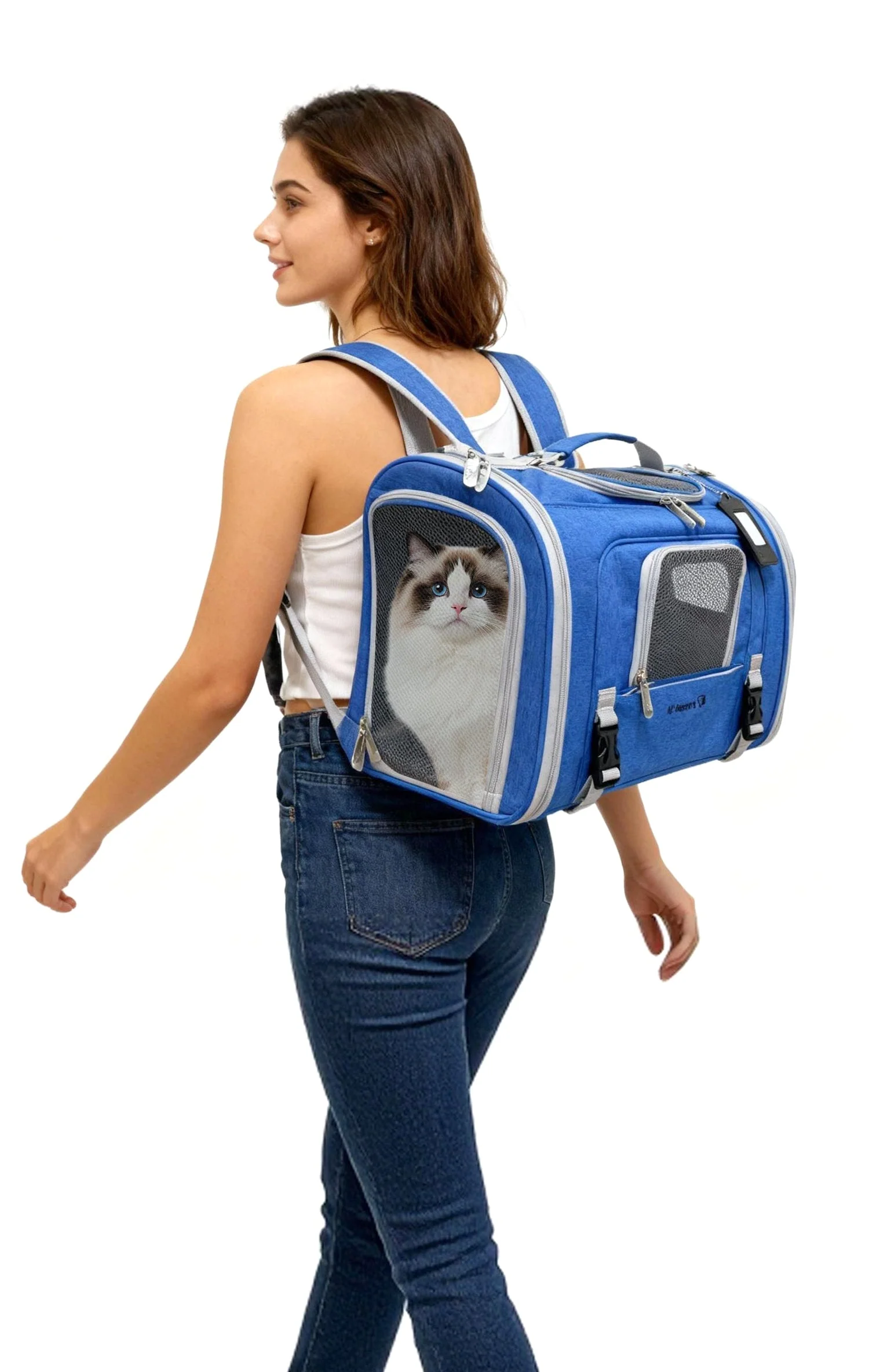 Mr. Peanut's Monterey Series Airline Compliant Horizontal Backpack Pet Carrier - Image 39