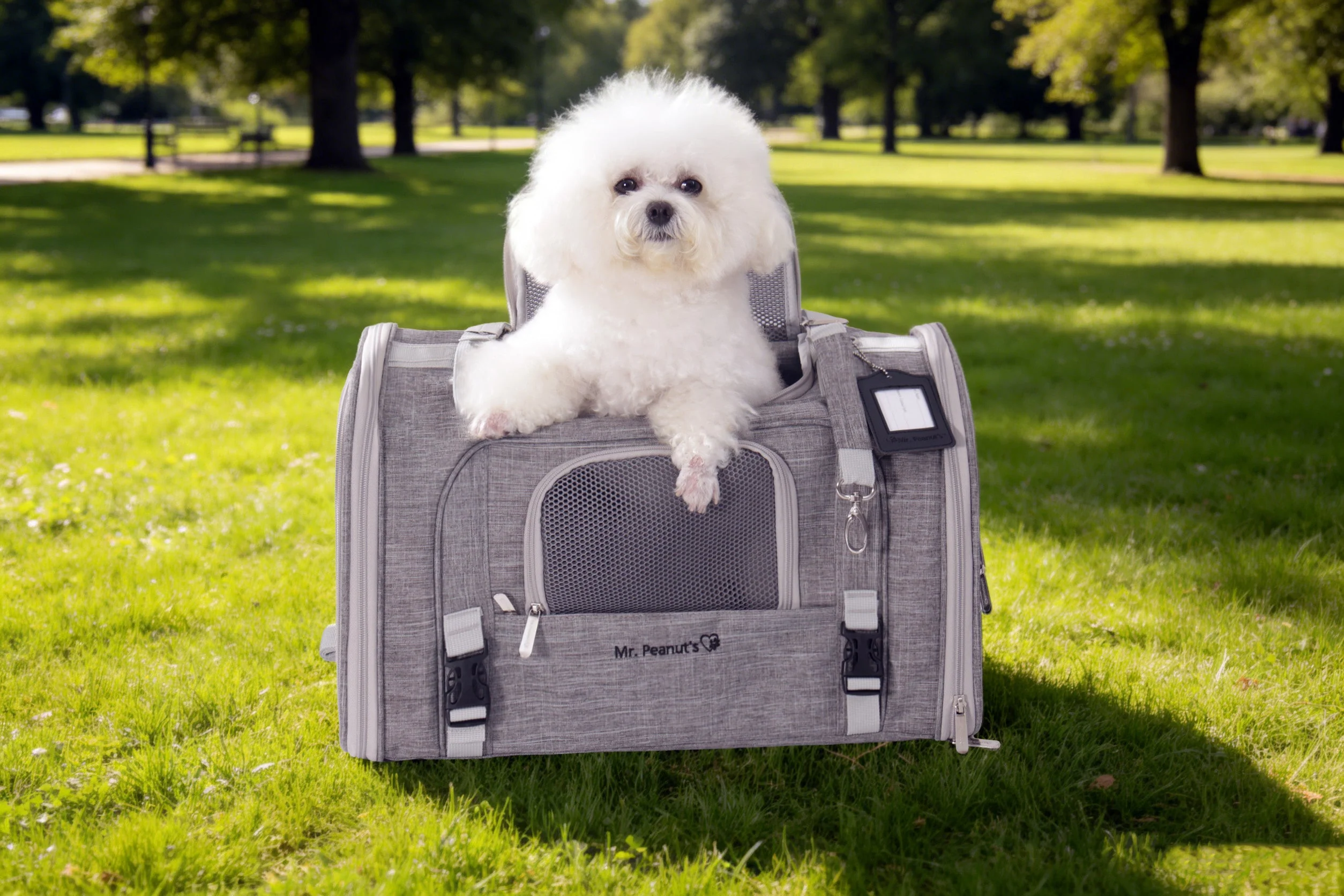 Mr. Peanut's Monterey Series Airline Compliant Horizontal Backpack Pet Carrier - Image 6