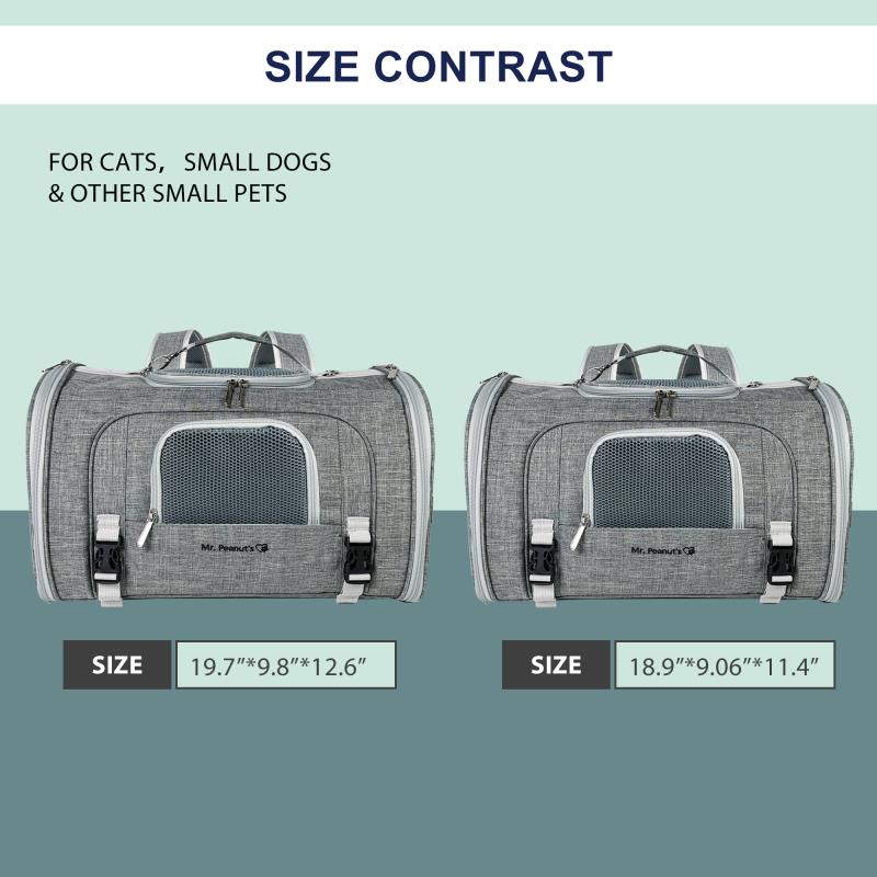 Mr. Peanut's Monterey Series Airline Compliant Horizontal Backpack Pet Carrier - Image 7