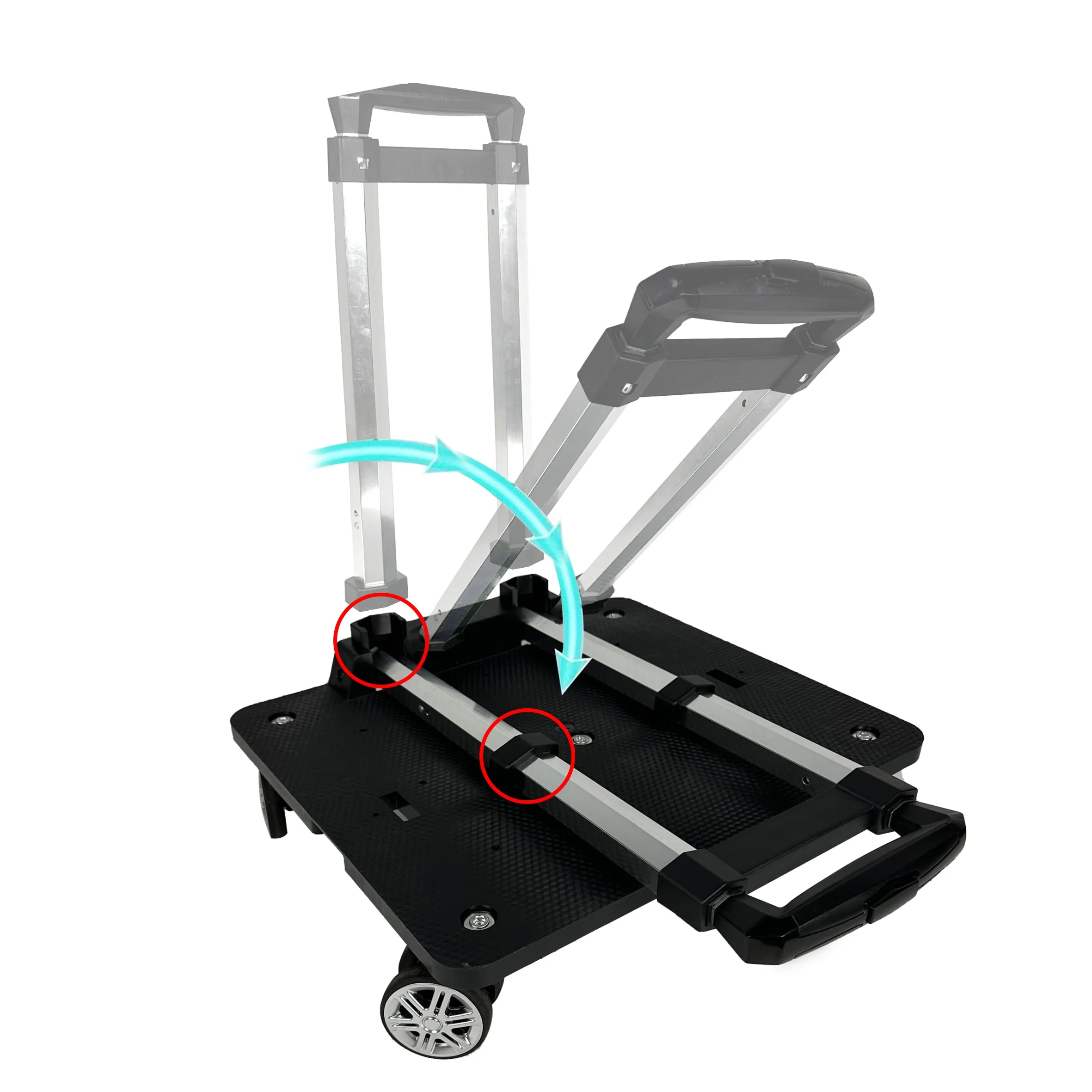 Mr. Peanut's Pet Carrier/Luggage Bag Spinner Wheelbase Luggage Cart - Image 7