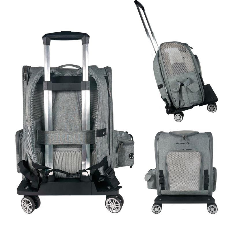 Mr. Peanut's Pet Carrier/Luggage Bag Spinner Wheelbase Luggage Cart - Image 9