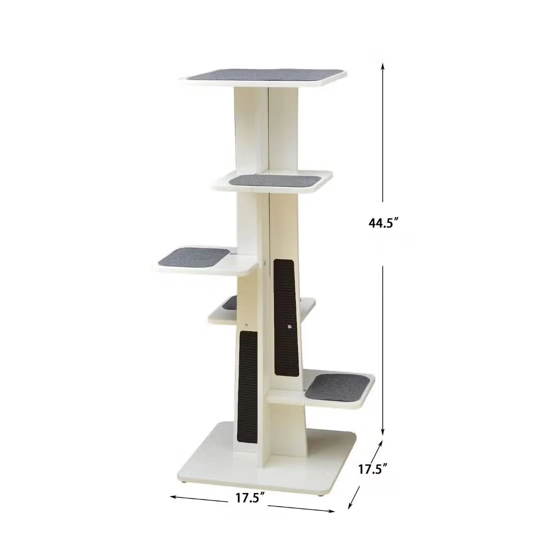PetPals Modern Tower 6 Level Cat Tree - Image 3