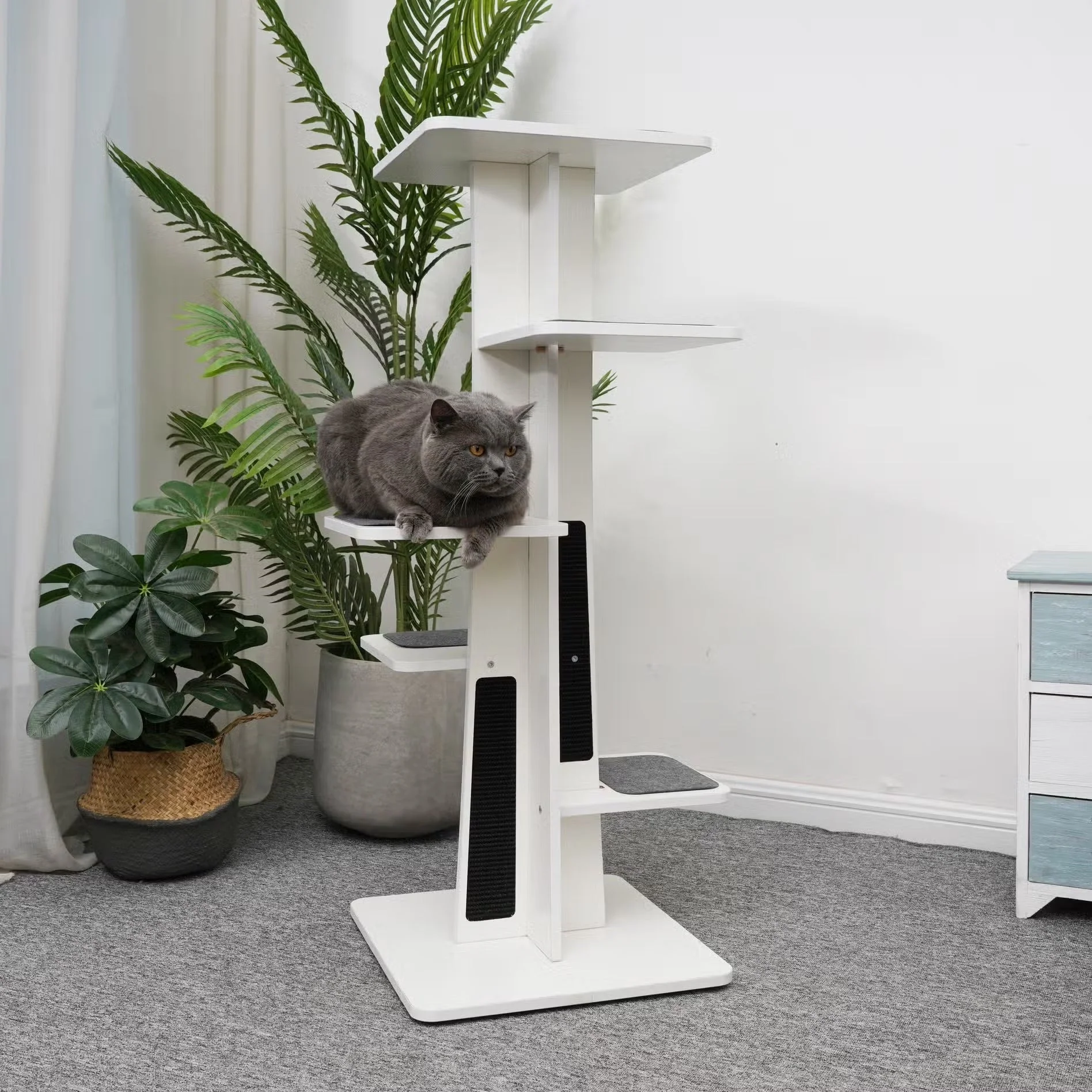 PetPals Modern Tower 6 Level Cat Tree - Image 8