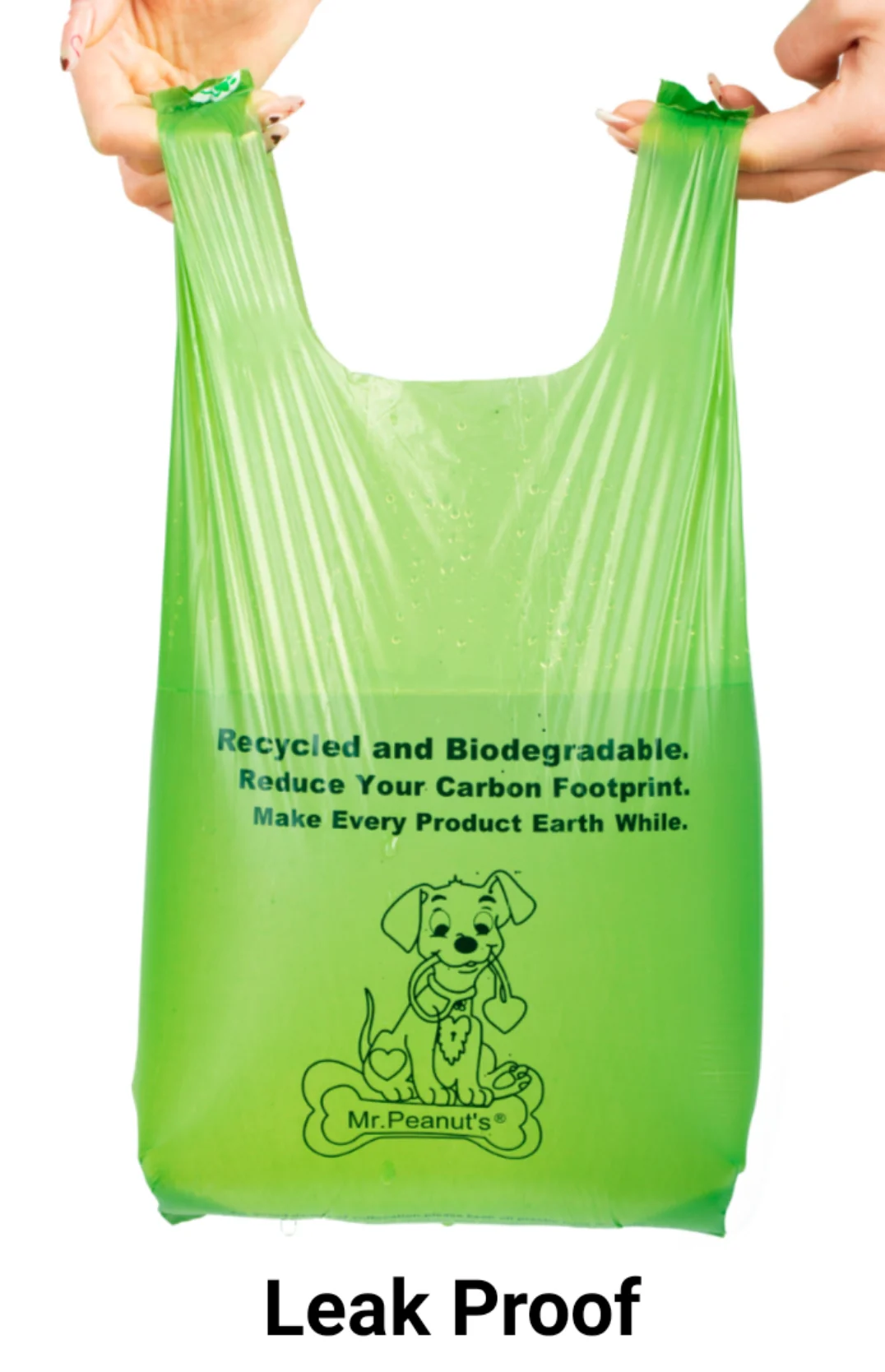 Mr. Peanut's XL Pooper Scooper Sized 13X11" BioDegradable BioPlastic Recycled Plant Based Waste Bags - 160 Count - Image 5