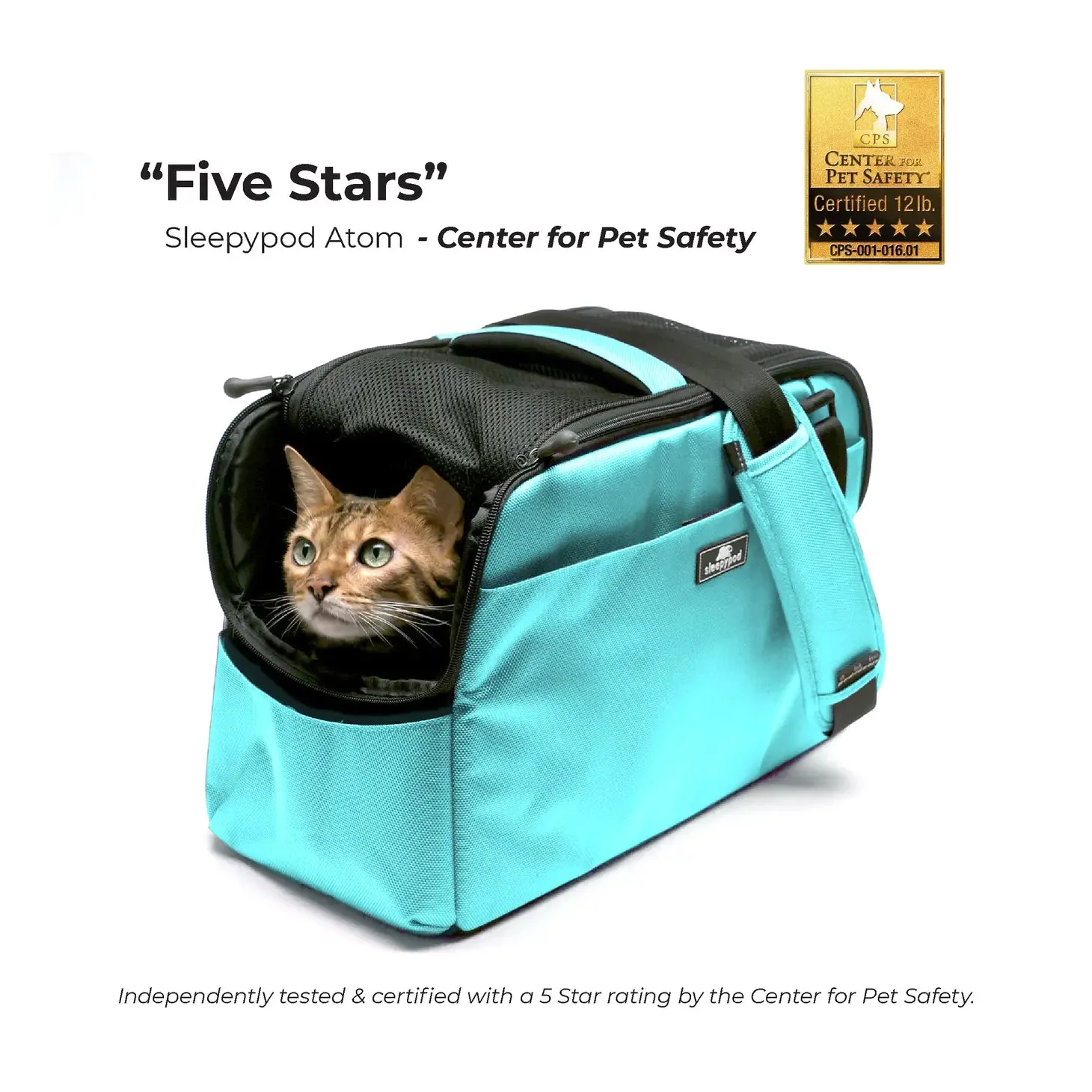 Sleepypod Atom Small Pet Carrier - Airline Compliant, Crash Tested Model - Image 12