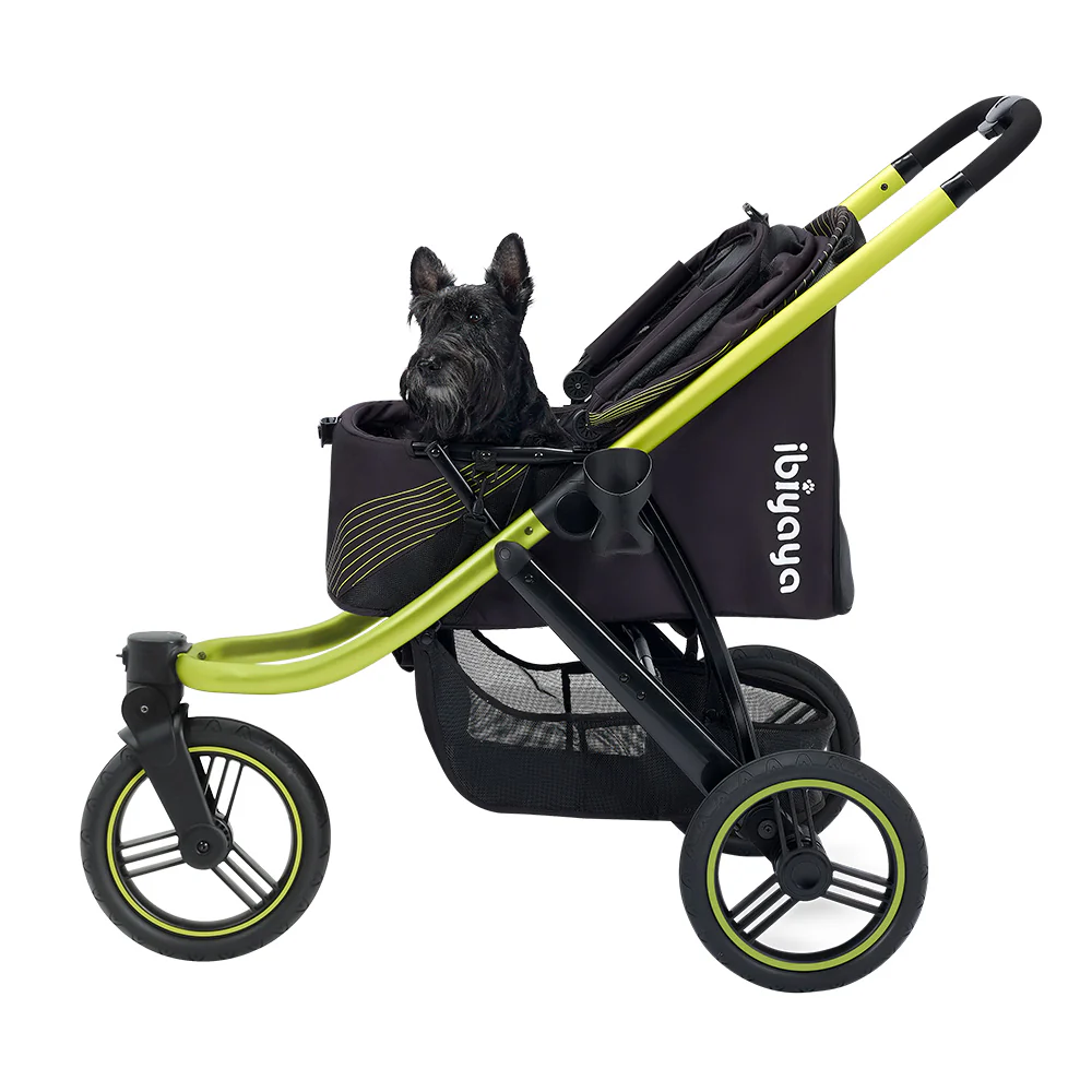 Ibiyaya Beast Pet Jogging Stroller, 3-Wheel All-Terrain Dog-Cat Pram with Double Breaks, Best Large Stroller for Running & Hiking - Image 14